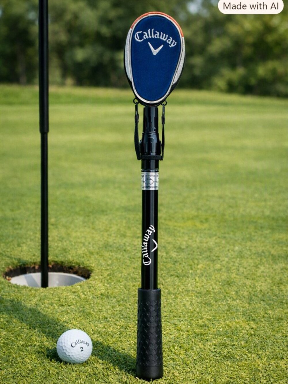 Callaway Pocket 6’ Golf Ball Retriever • Blue Zip Cover • Telescopic • NWT